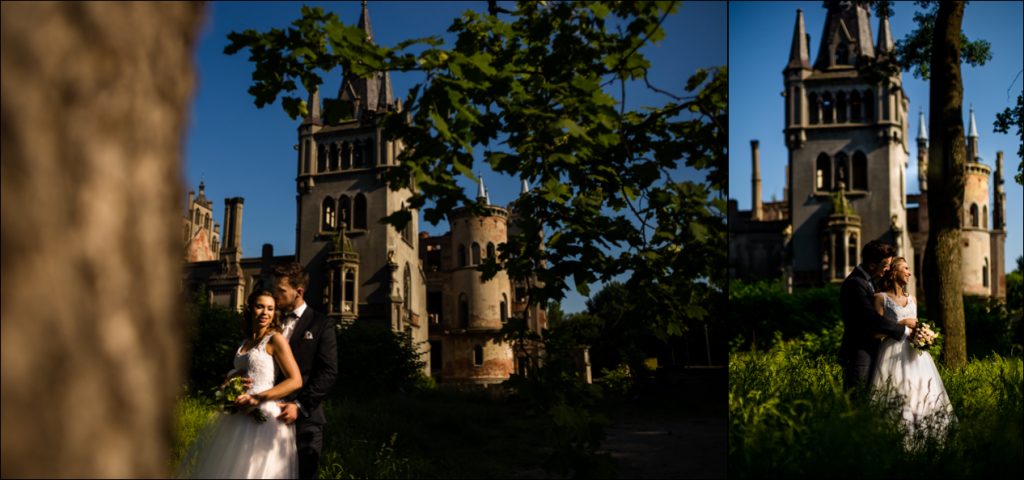 romantyczna sesja ślubna, pałac w kopicach, kopice, zamek w kopicach, sesja ślubna, romantycznie, zmysłowo, sesja przy zamku, sesja przy pałacu