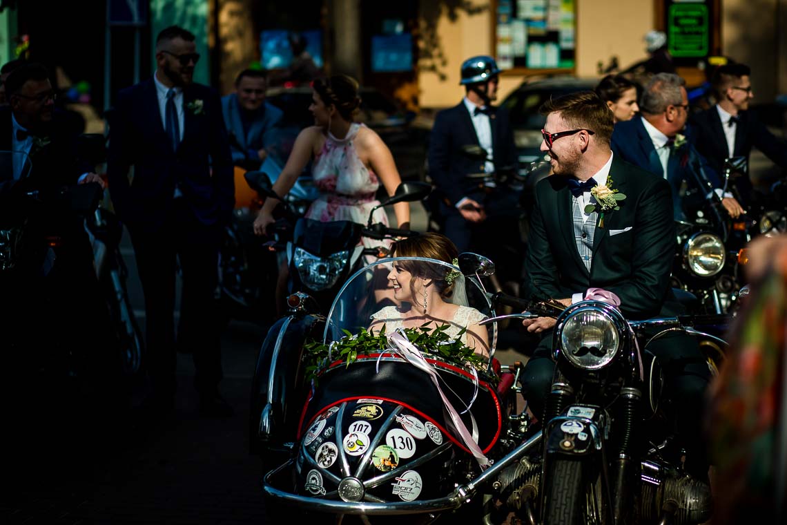 motocyklem do ślubu