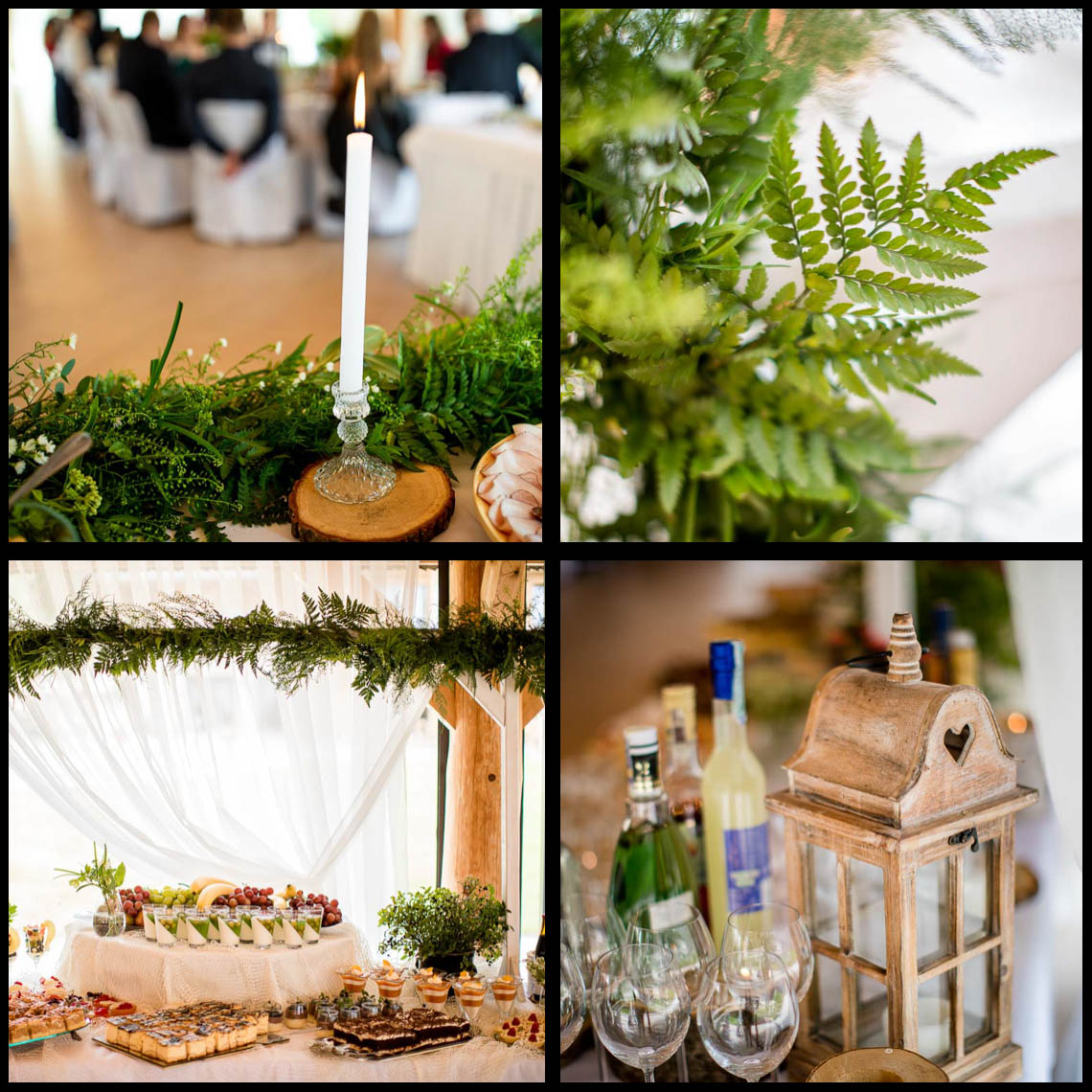 słodki stół na rustykalne wesele z klasą dekoracje weselne