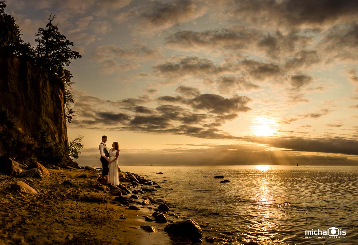 sesja ślubna o wschodzie słońca - Orłowo