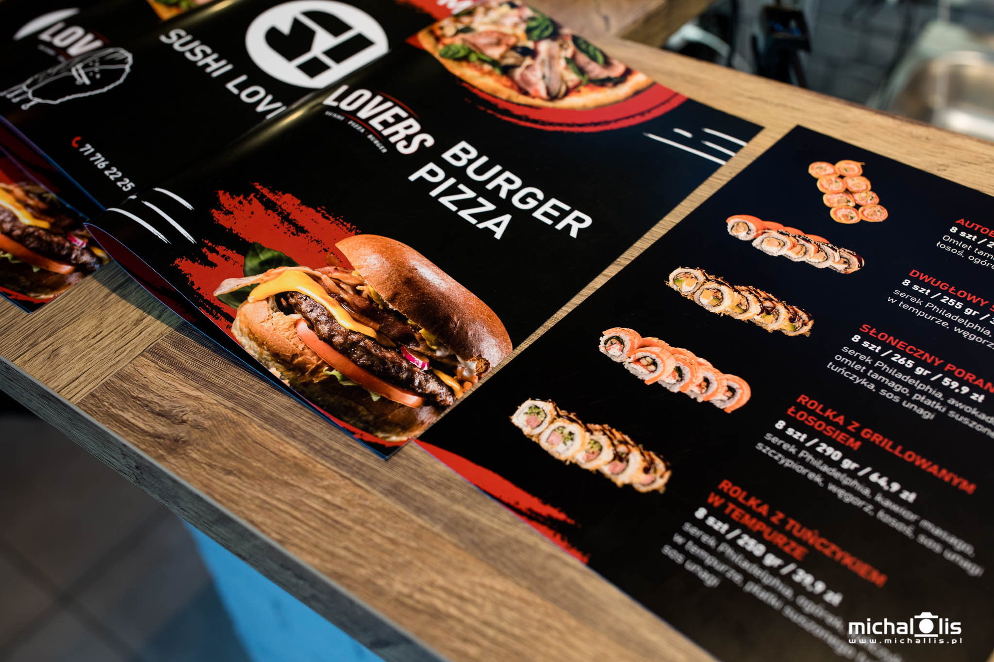 zdjęcia sushi burger pizza do menu wrocław profesjonalna sesja kulinarna